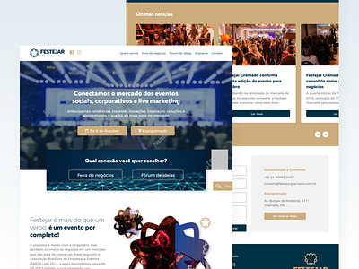 Festejar Gramado design interface redesign ui uidesign webdesign