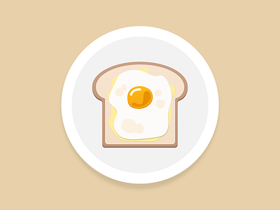 Fried Eggs And Toast For Breakfast 🍳