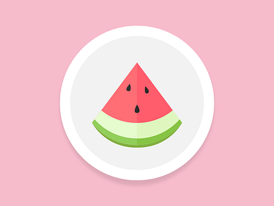 Watermelon For Breakfast 🍉 breakfast fruit funny icon illustration watermelon