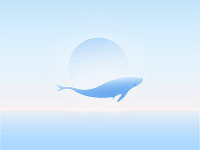 Dolphin Illustration blue dolphin illustration peace see sunrise