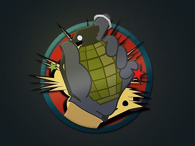 Grenade Revenge Icon explosion grenade icon pin