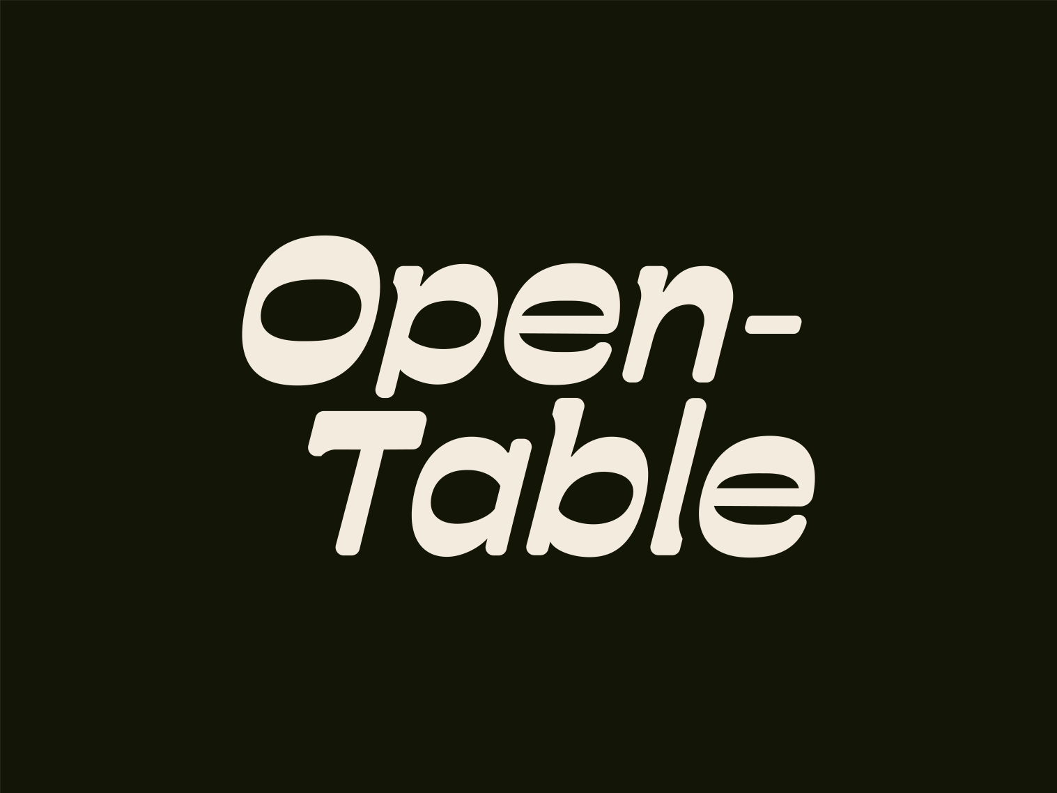 OpenTable Logotype by Jacob Gaunt on Dribbble