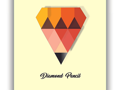 Logo Diamond Pencil advertising art company designlogo graphicdesign logo