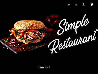 Simple Website burger coreldraw designweb restaurant restaurantwebsite simple simple design ui uidesign uidesigner uiux designer websiterestaurant