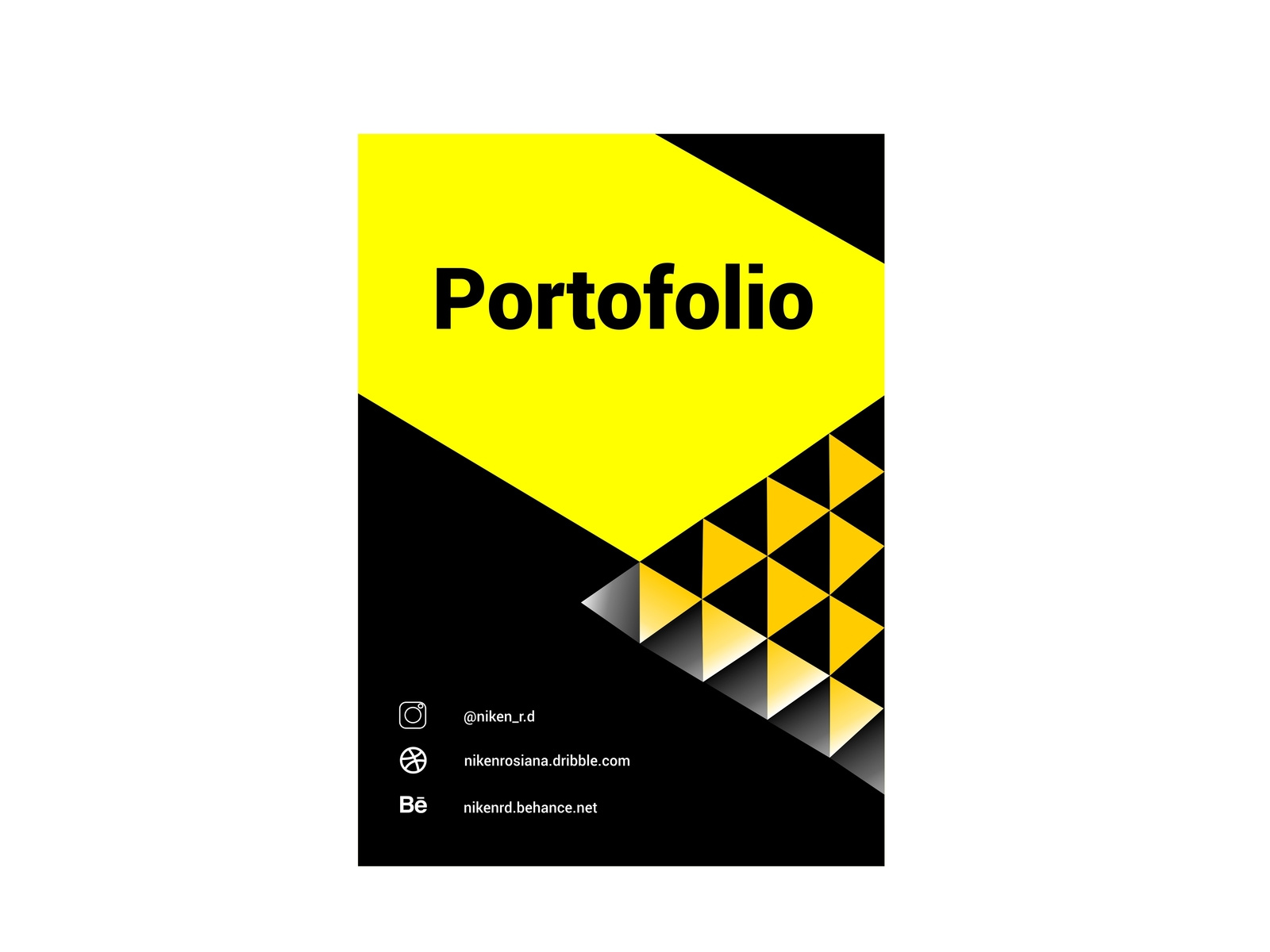 portofolio by Niken Rosiana on Dribbble