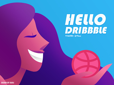 Hello dribbble app design icon logo ui ux vector web
