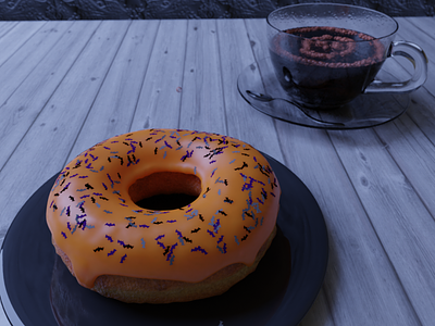Donut Halloween 3d 3d art animation blender