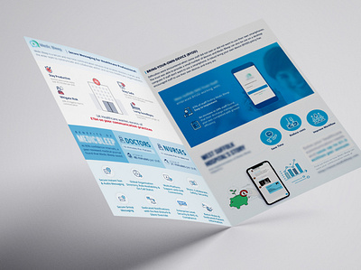 Healthcare Promotional Infographics A4 Mockup 1 app clean clinical collaboration communication design illustration