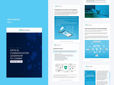 Healthcare White Paper: Covid 19 branding clean clinical collaboration color concept covid 19 covid 19 covid19 design illustration leadership