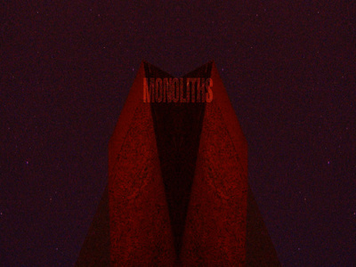 Monoliths album art album cover cover art cover artwork design poster