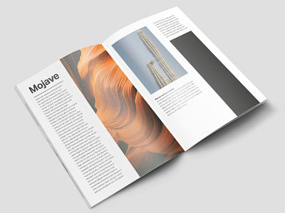 Mojave - Magazine Mock-up design print design typography