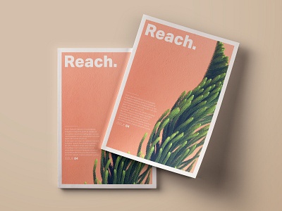 Reach - Cover Mock-up design print design typography