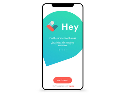 Messaging App - Onboarding app design ui ux