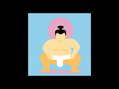 Sumo Wrestler Animation adobe after effects adobe illustrator branding character characterdesign design graphic design icon illustration japanese lettering logo minimal motion graphics sumo type typography vector visual art wrestling