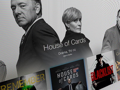 UI For New Apple TV apple apple tv frank underwood house of cards ios kevin spacey tv tvos ui