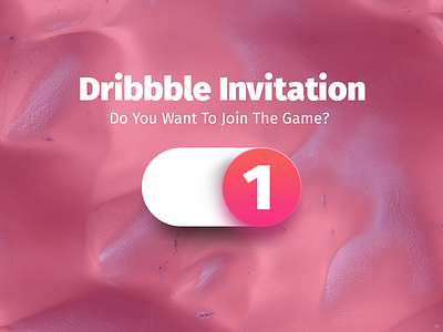 Dribbble Invitation dribbble game invite pink