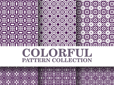 Colorful pattern collection abstract background decoration decorative design fabric flat floor floral illustration mosaic ornament pattern patterns print seamless spanish texture tile vector