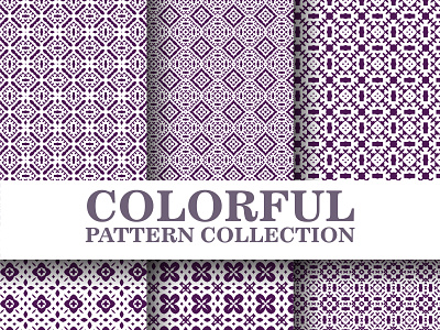 Seamless Pattern Collection background branding decorative design flat floor floral identity illustration illustrator minimal ornament pattern patterns print seamless spanish texture tile vector