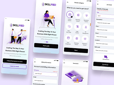 Skill - Mobile App Design branding graphic design ui