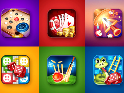 Game Icon Designs design graphic design icon icon design illustration logo ui ux vector