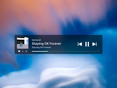 Mini Music Player macOS Big Sur app bigsur macos player ui