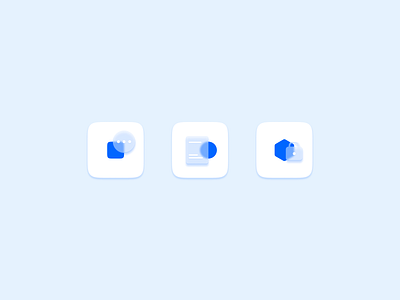 Translucent Icons branding design figma icon