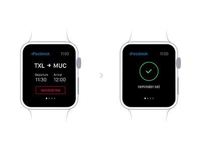 Boarding Pass UI app apple concept passbook ui user interface watch