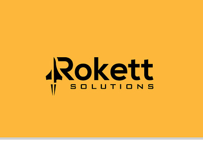 Rokett Solutions 1 branding brandmark design esolz esolzlogodesign identity logo logomark simple typography vector