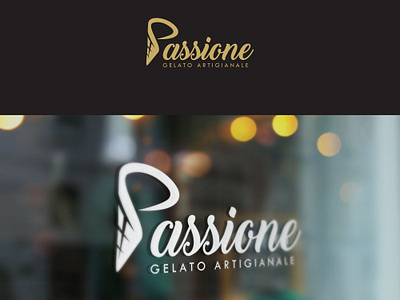 Passione Gelato Artigianale artwork branding brandlogo design esolz esolzlogodesign graphics identity illustration logo logomark simple typography unique vector