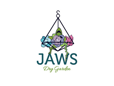 Jaws Dry Garden branding colorful logo decor esolz identity logodesign logomark vector