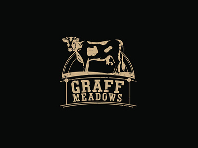 Graff Meadows black esolz identity logo design logomark vector