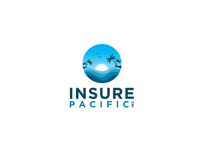 Insure Pacific Inc esolz icon illustrate logo logomark sea simple typography vector