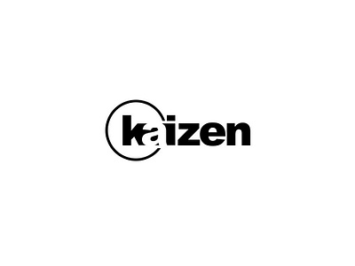 Kaizen black esolz esolzlogodesign icon identity logo minimalistic modern sleek typography vector wordmark