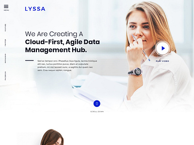 Lyssa data management esolz graphics illustration landing page professional web design web page website