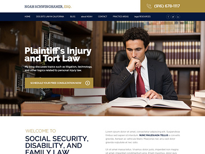Noah Schwinghamer attorney branding esolz esolzwebdesign lawfirm lawyer social security