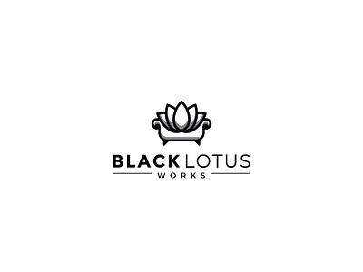 Black Lotus Works black lotus works branding design esolzlogodesign identity illustration logo