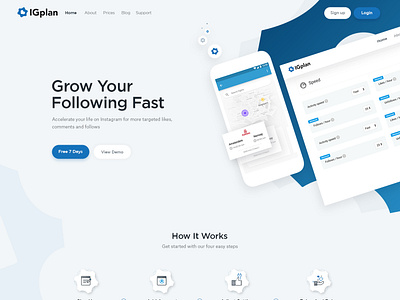 Igplan business creative design igplan illustration professional ui website website design