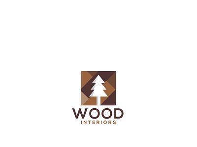 Wood Interiors branding design esolzlogodesign icon identity illustration logo logomark wood wood interiors