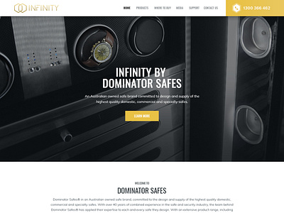 Dominator Safes business corporate design dominator safes esolzwebdesign home security illustration ui web design