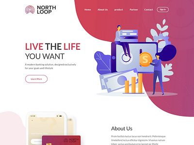 North Loop business corporate design design illustration north loop ui web design websites