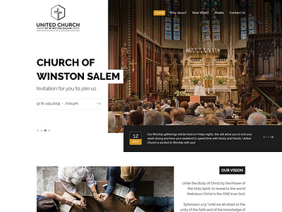 United Church Of Winston Salem church design esolzwebdesign illustration united church of winston salem web design websites winston