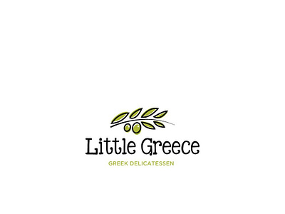 Little Greece branding delicatessen design esolzlogodesign greek icon identity illustration little greece logo logomark typography