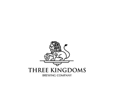 Three Kingdoms branding brewing company design esolzlogodesign icon identity illustration logo logomark simple three kingdoms