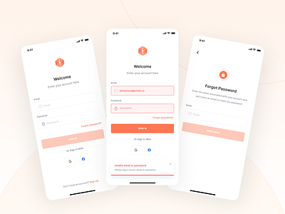 Joboard - Login app design employee employer hired hiring hiring platform illustration ios job job board login minimal mobile sign up ui ui kit ux vacancies vacancy