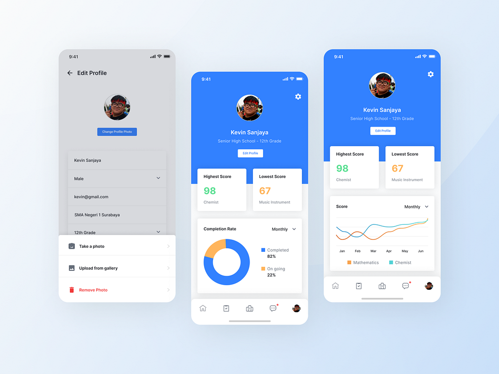 Smartdeck - Profile by ⚡️Agensip UI UX Agency on Dribbble