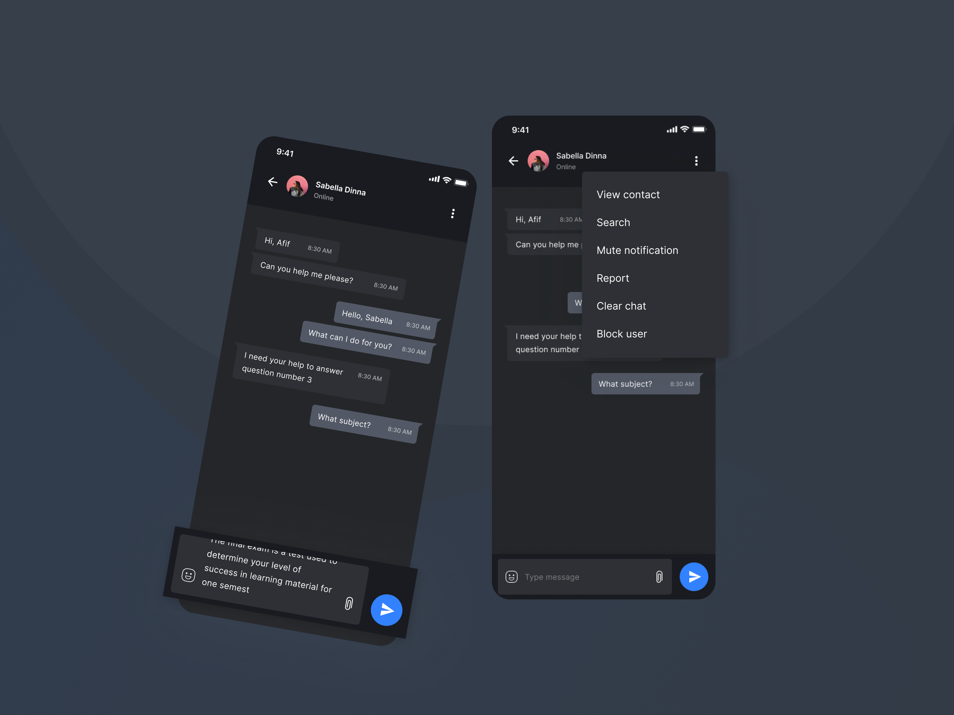 Smartdeck - Chat (dark Version) By Agensip Ui Ux Agency On Dribbble