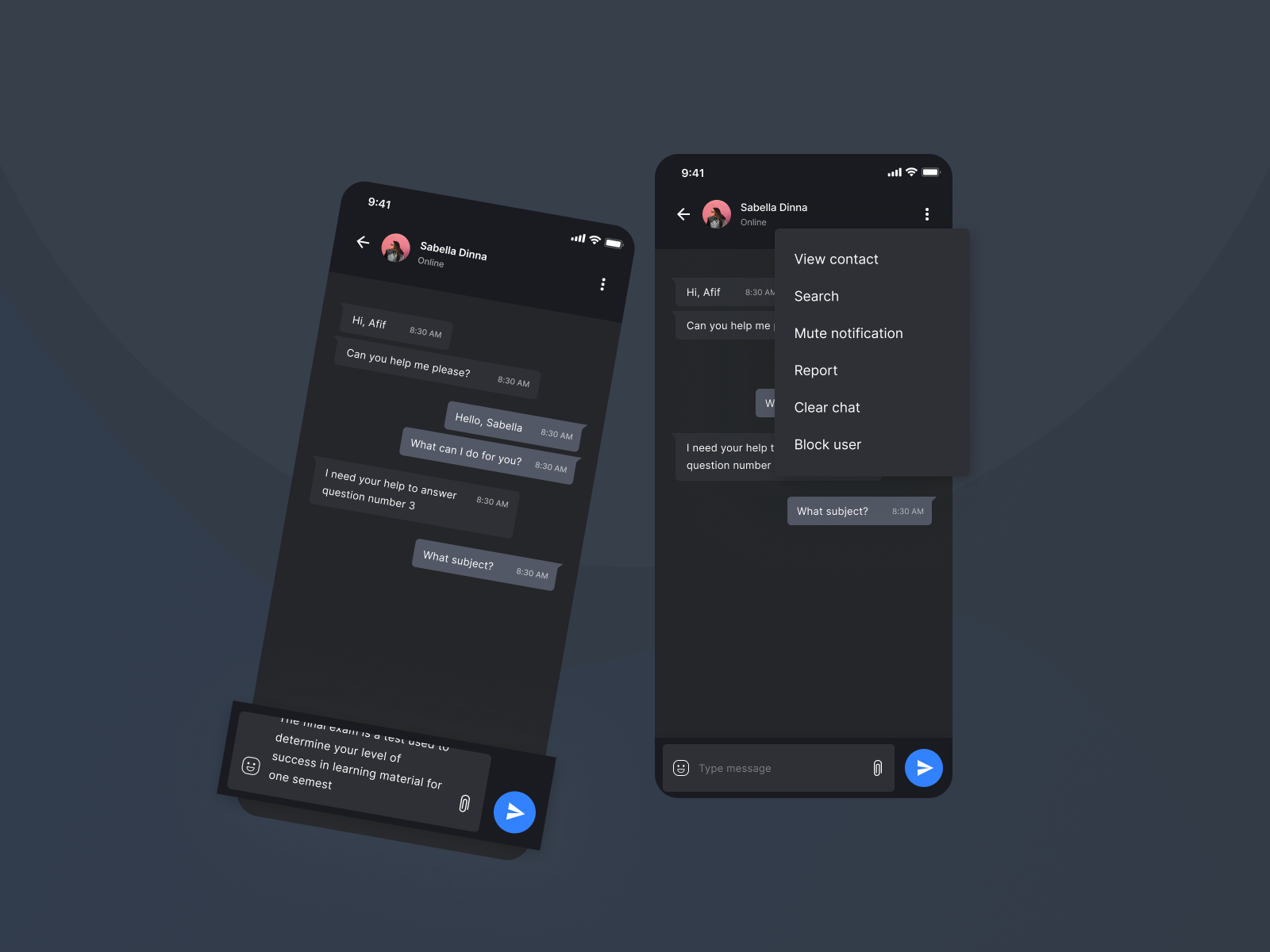 Smartdeck - Chat (Dark Version) by Agensip UI UX Agency on Dribbble