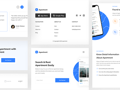 Normaland - Apartement Landing Page (Tablet Preview)