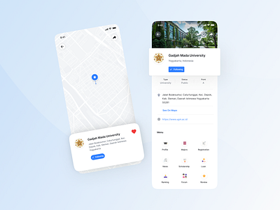 Smartdeck - Search Location app college custom maps e learning location maps minimal mobile online course online learning school school app search search location students teacher ui ui kit university ux