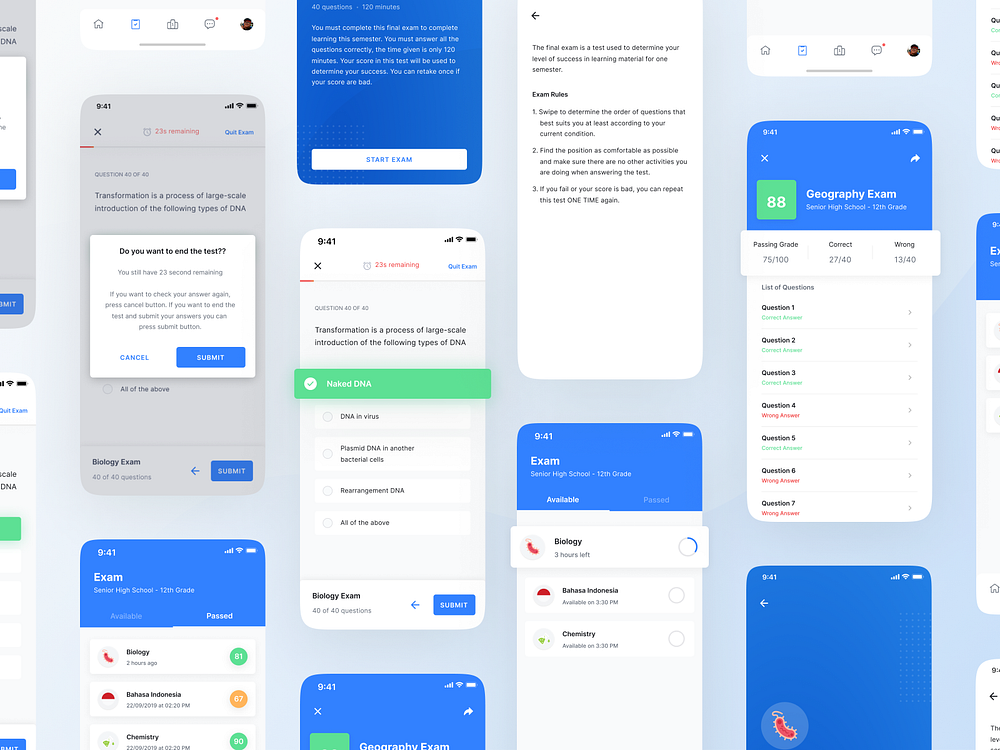 Smartdeck - Exam Collage Version by Agensip UI UX Agency on Dribbble